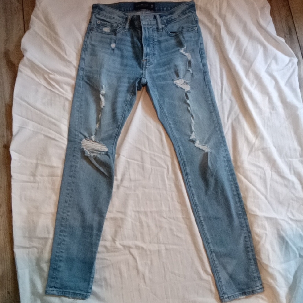 Abercrombie & Fitch Light Blue Skinny Jeans